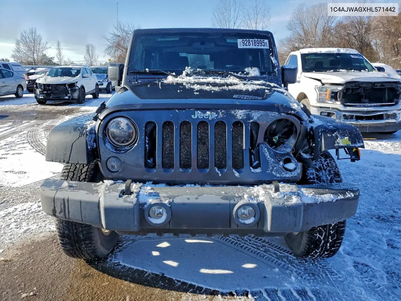 1C4AJWAGXHL571442 2017 Jeep Wrangler Sport