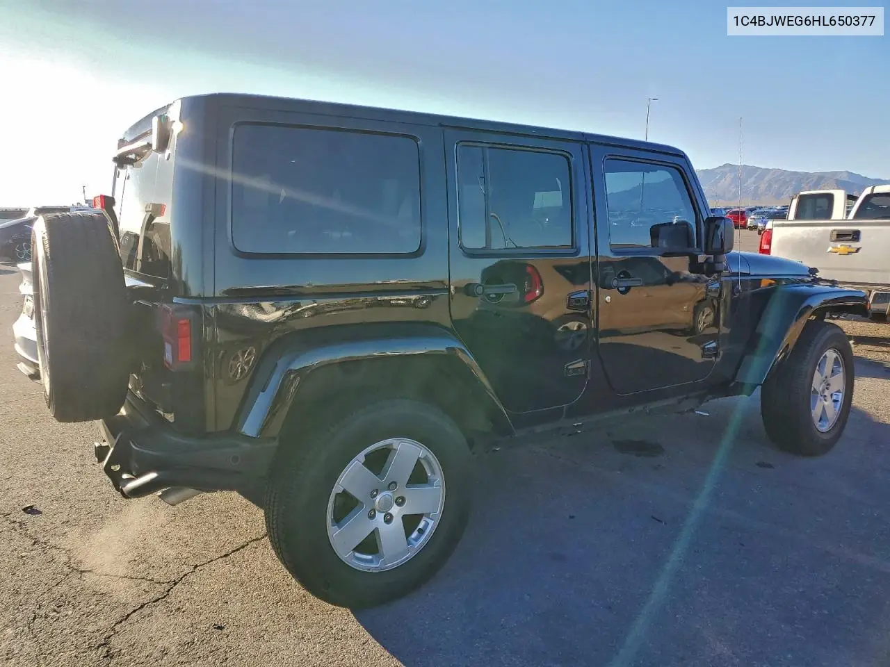 1C4BJWEG6HL650377 2017 Jeep Wrangler Unlimited Sahara
