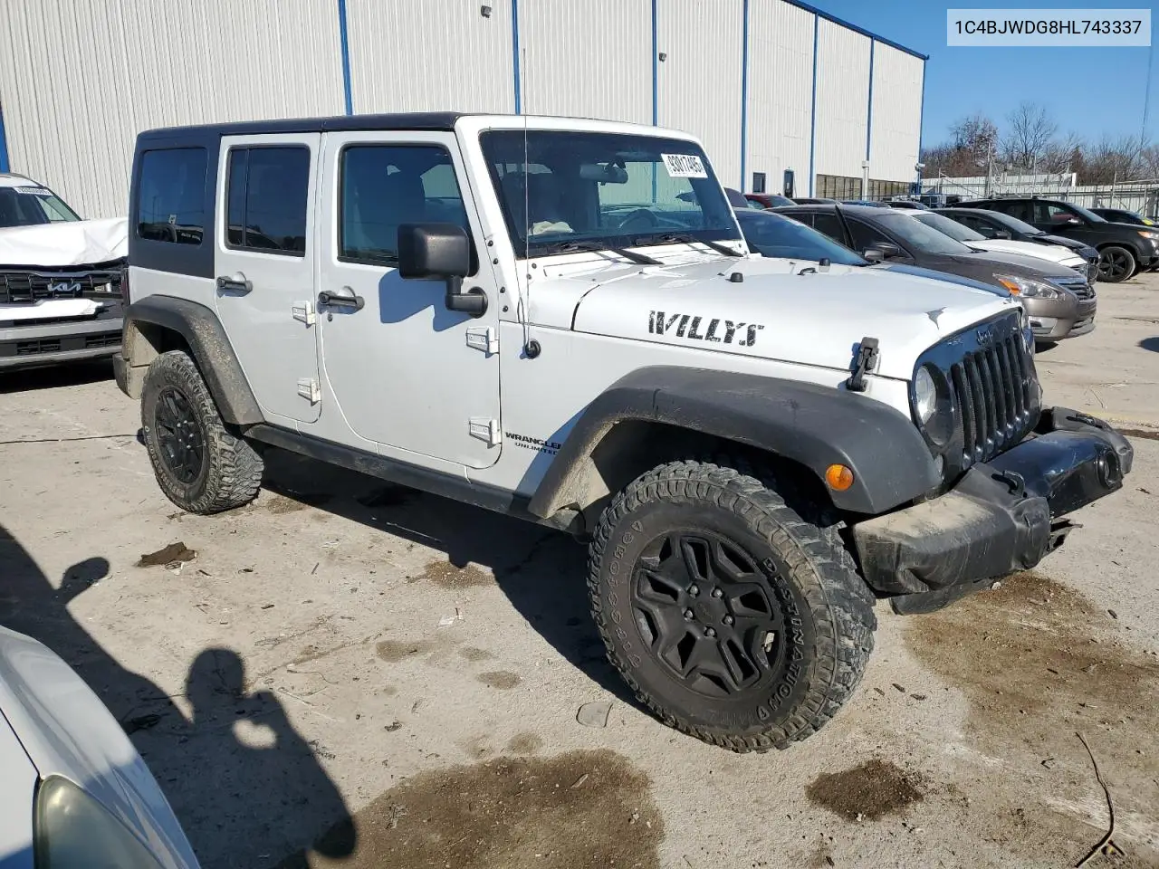 1C4BJWDG8HL743337 2017 Jeep Wrangler Unlimited Sport