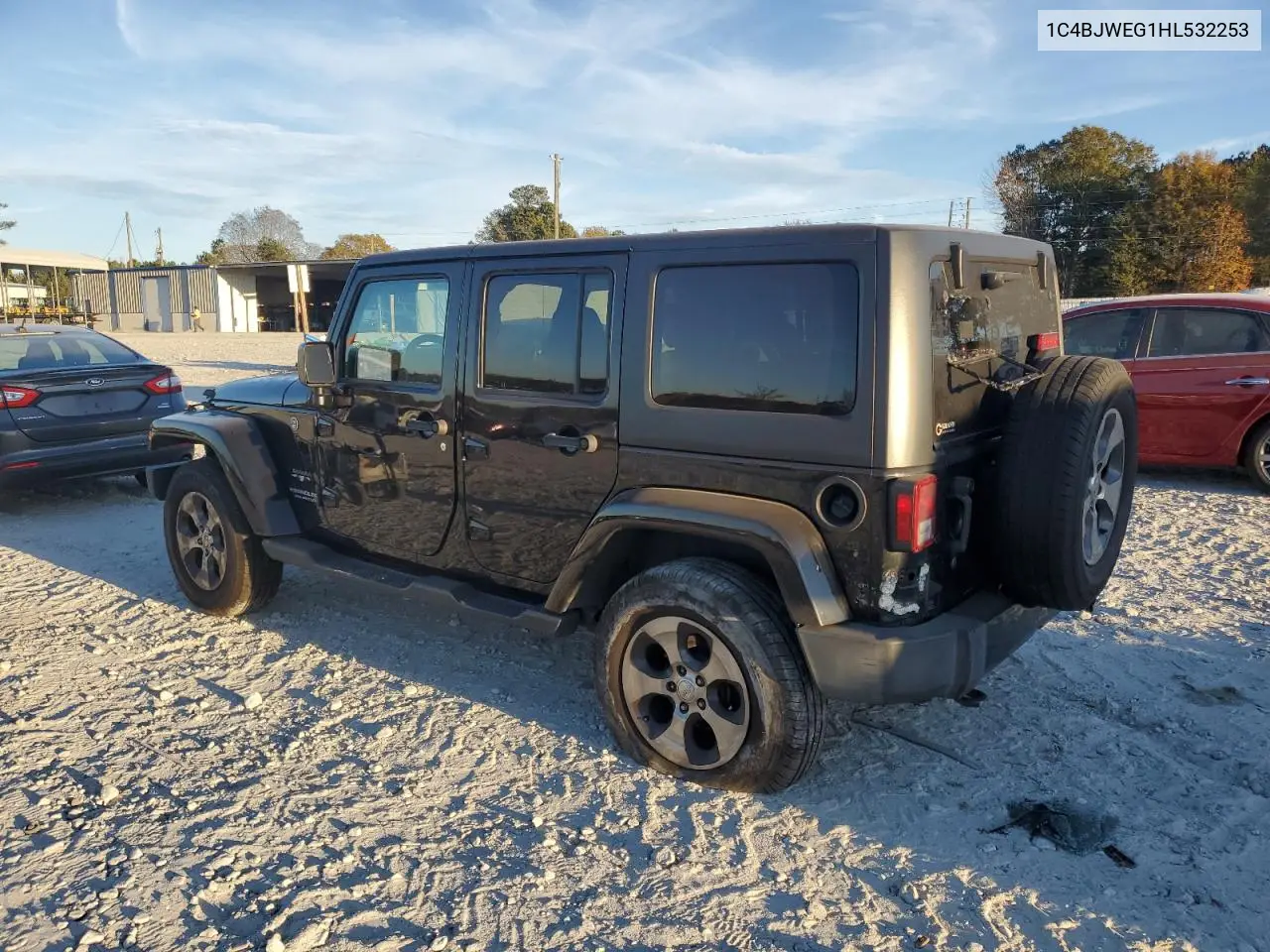 1C4BJWEG1HL532253 2017 Jeep Wrangler Unlimited Sahara