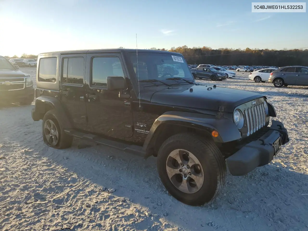 1C4BJWEG1HL532253 2017 Jeep Wrangler Unlimited Sahara