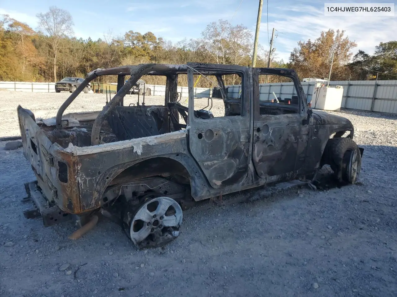 1C4HJWEG7HL625403 2017 Jeep Wrangler Unlimited Sahara