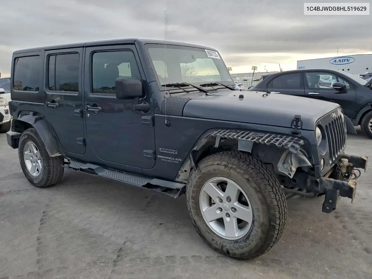 1C4BJWDG8HL519629 2017 Jeep Wrangler Unlimited Sport