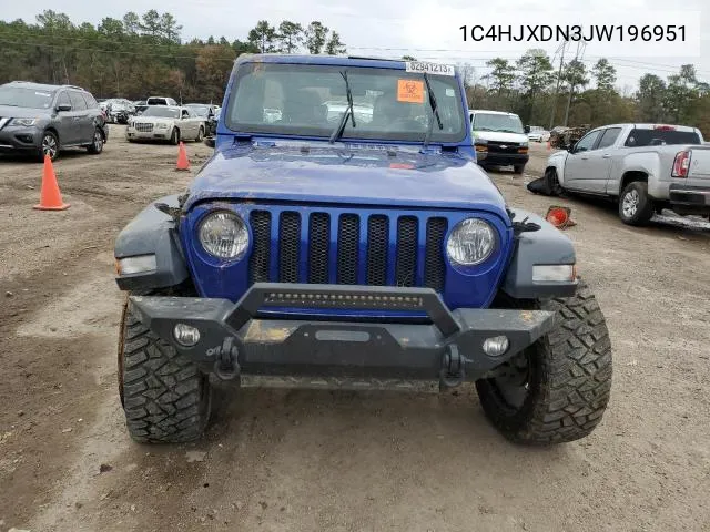 1C4HJXDN3JW196951 2018 Jeep Wrangler Unlimited Sport