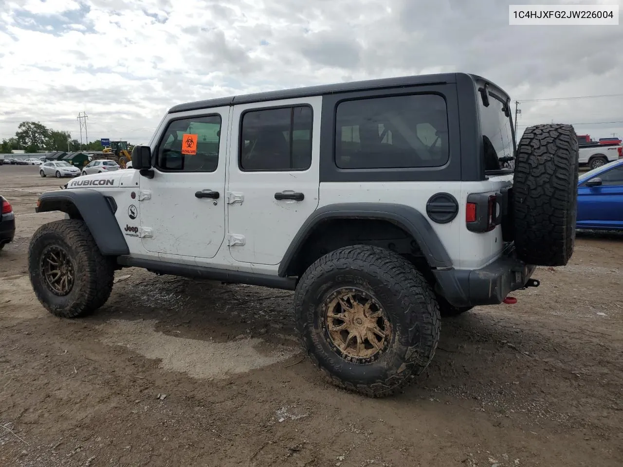 1C4HJXFG2JW226004 2018 Jeep Wrangler Unlimited Rubicon