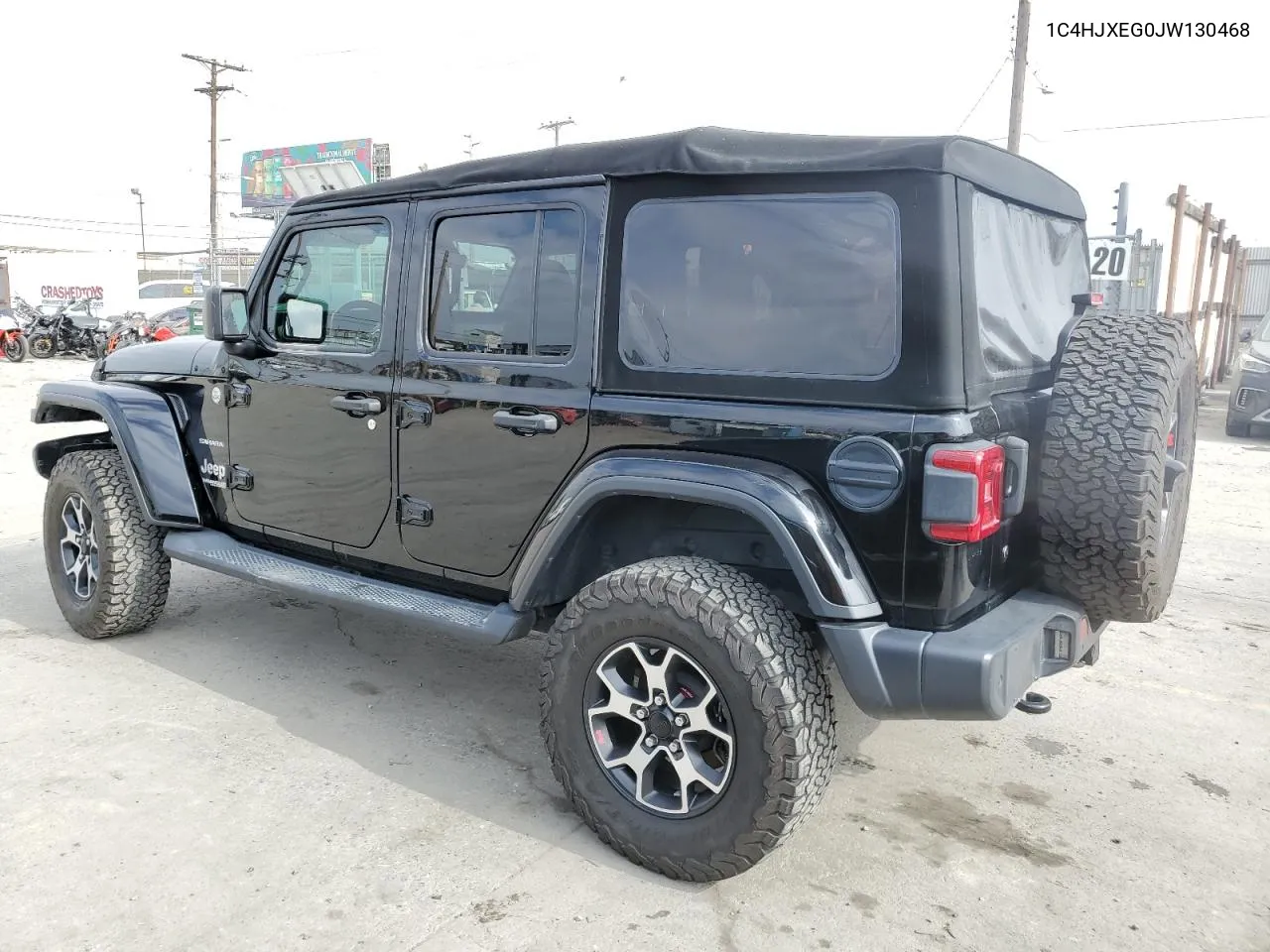 2018 Jeep Wrangler Unlimited Sahara VIN: 1C4HJXEG0JW130468 Lot: 55653624