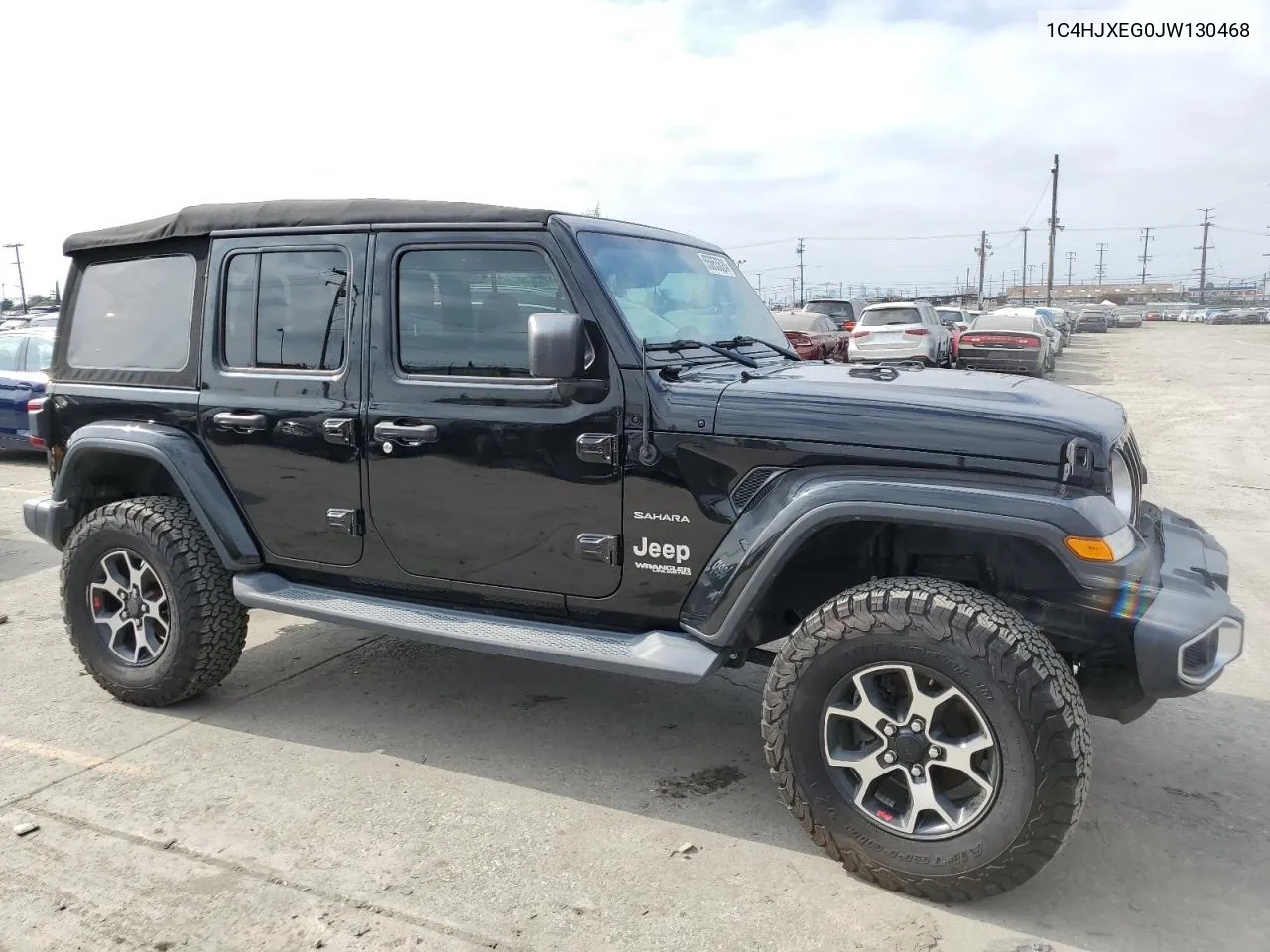 2018 Jeep Wrangler Unlimited Sahara VIN: 1C4HJXEG0JW130468 Lot: 55653624