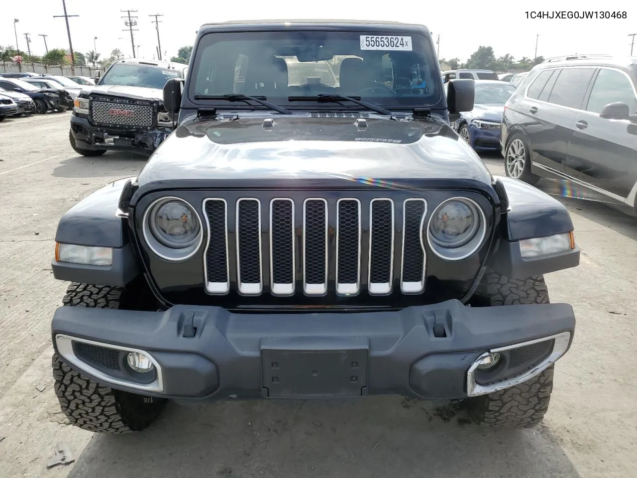 2018 Jeep Wrangler Unlimited Sahara VIN: 1C4HJXEG0JW130468 Lot: 55653624