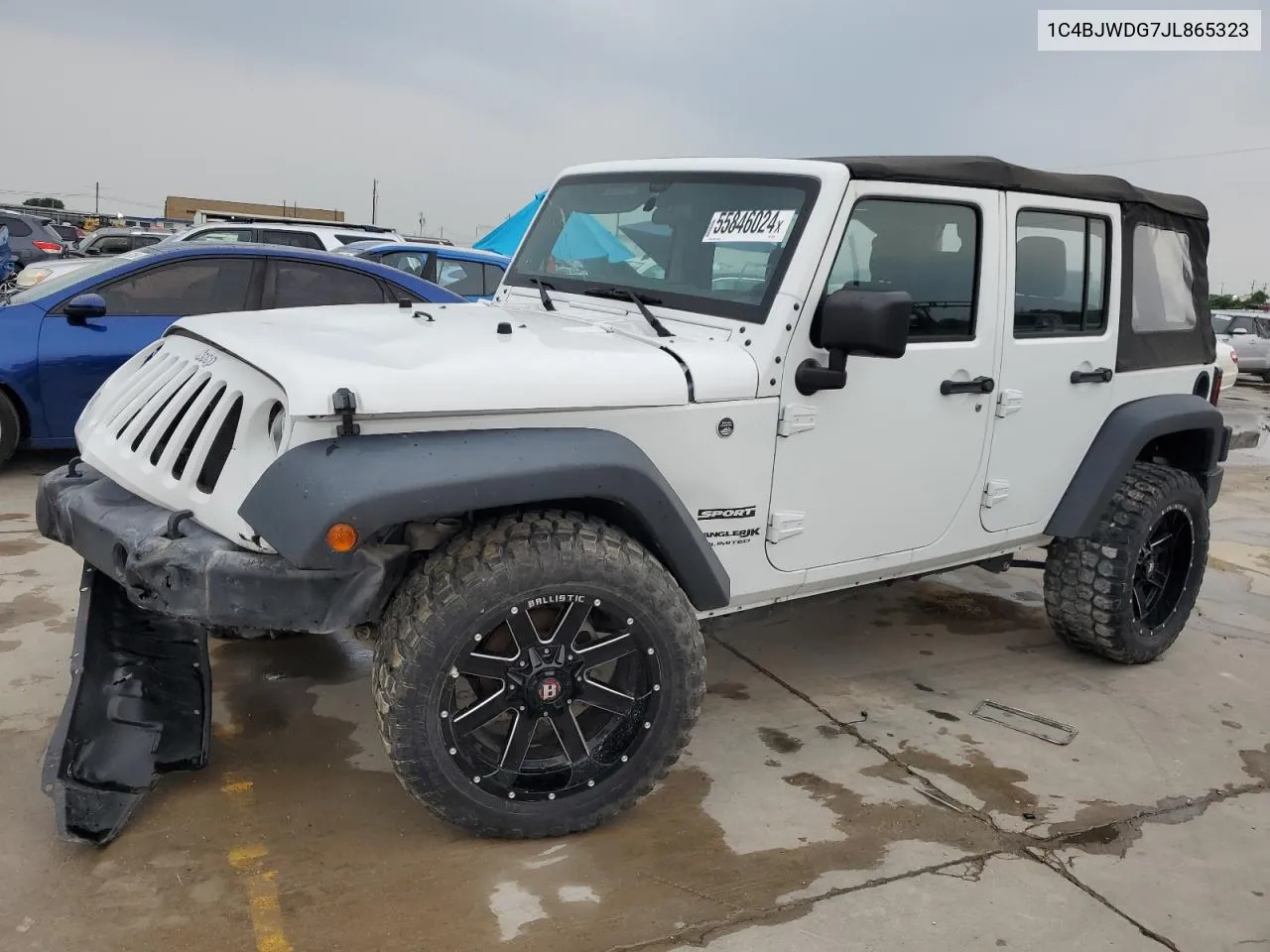 2018 Jeep Wrangler Unlimited Sport VIN: 1C4BJWDG7JL865323 Lot: 55846024