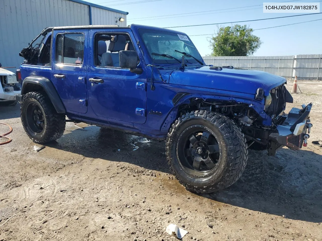 2018 Jeep Wrangler Unlimited Sport VIN: 1C4HJXDG7JW182875 Lot: 55849274