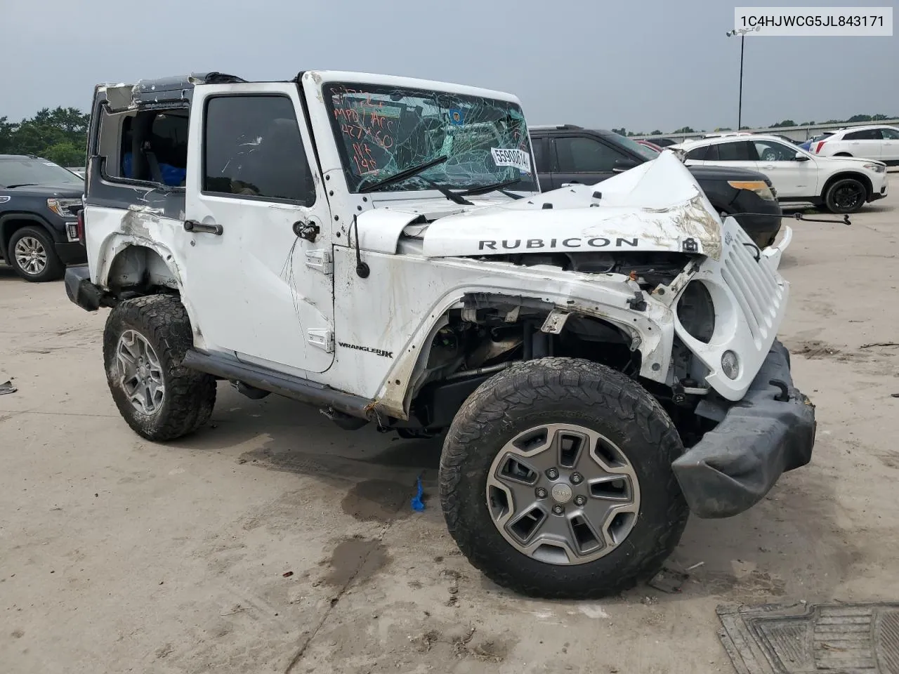 2018 Jeep Wrangler Rubicon VIN: 1C4HJWCG5JL843171 Lot: 55900614