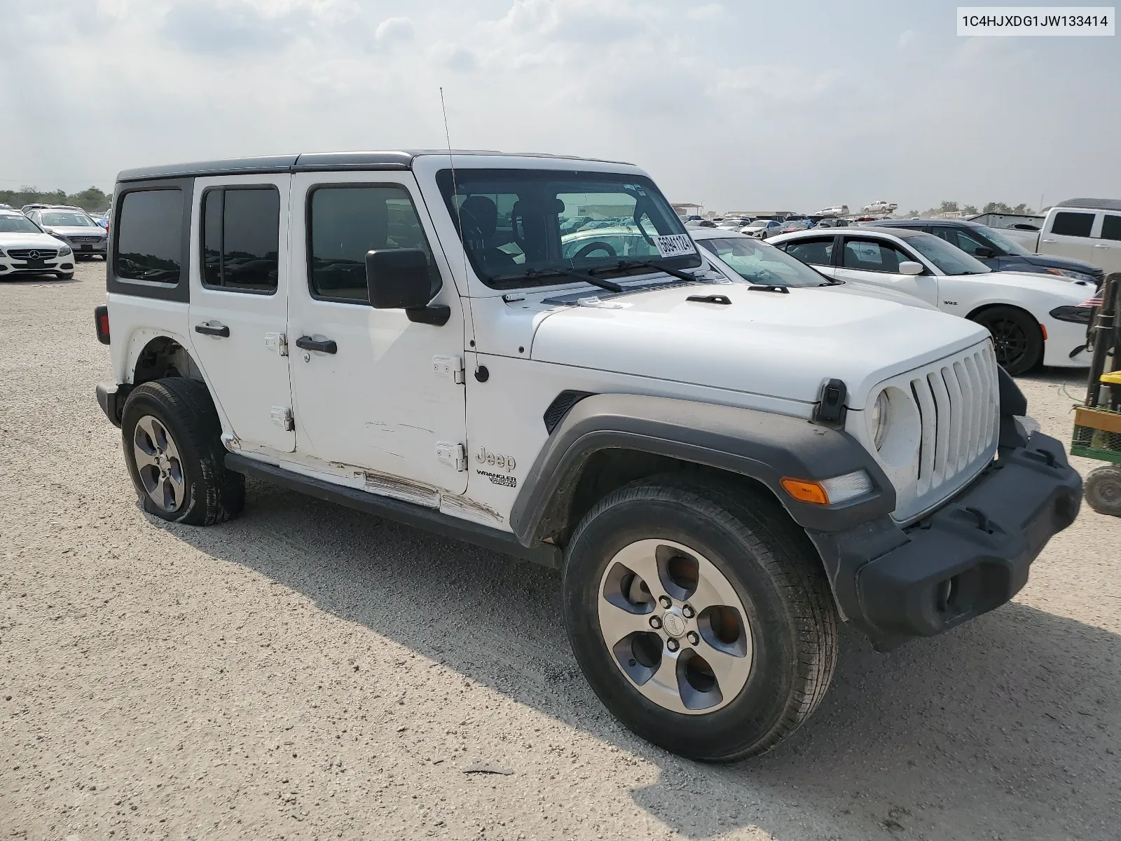 2018 Jeep Wrangler Unlimited Sport VIN: 1C4HJXDG1JW133414 Lot: 56941124