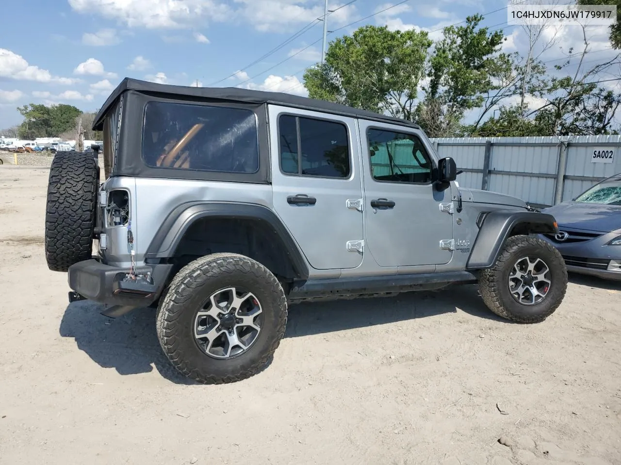 1C4HJXDN6JW179917 2018 Jeep Wrangler Unlimited Sport