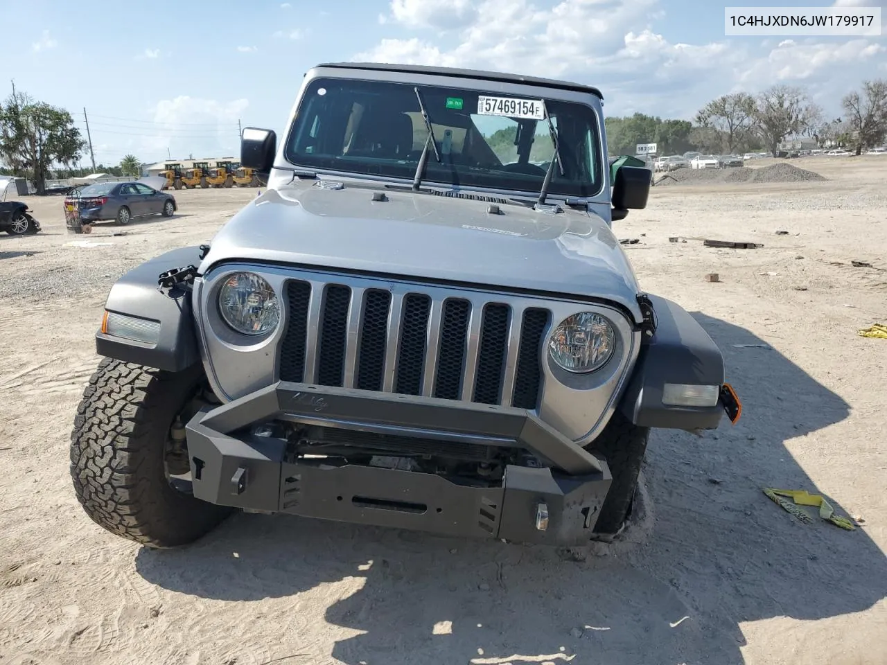 2018 Jeep Wrangler Unlimited Sport VIN: 1C4HJXDN6JW179917 Lot: 57469154