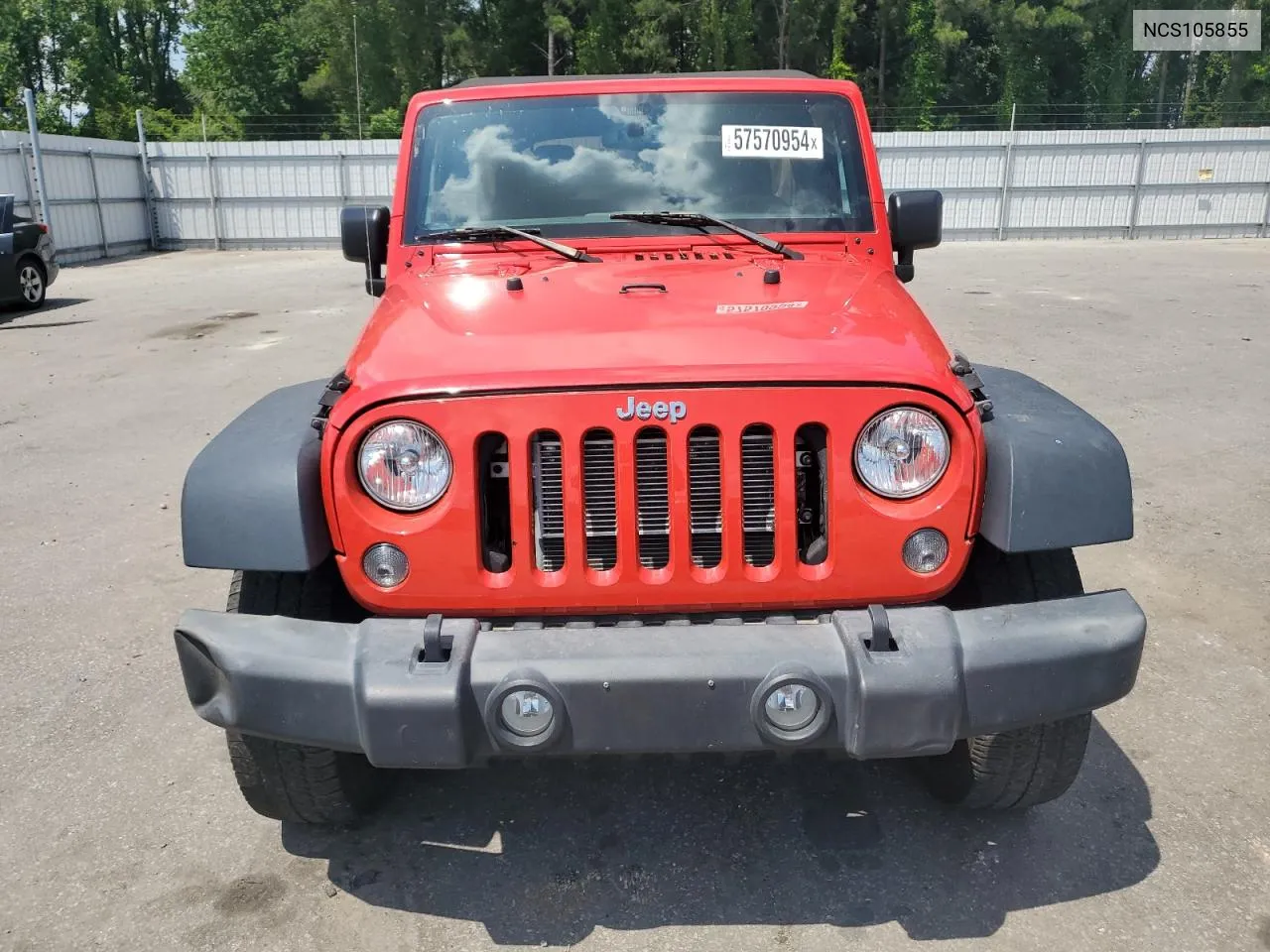 2018 Jeep Wrangler VIN: NCS105855 Lot: 57570954