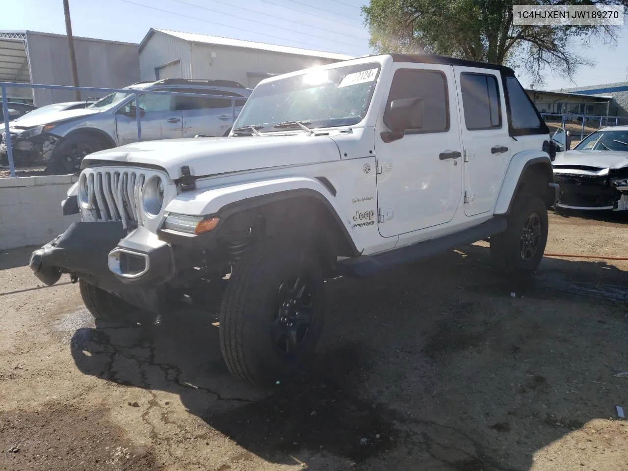 2018 Jeep Wrangler Unlimited Sahara VIN: 1C4HJXEN1JW189270 Lot: 57582124