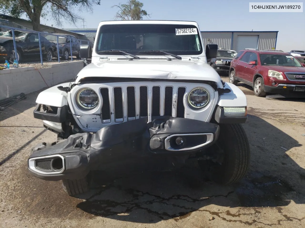 2018 Jeep Wrangler Unlimited Sahara VIN: 1C4HJXEN1JW189270 Lot: 57582124