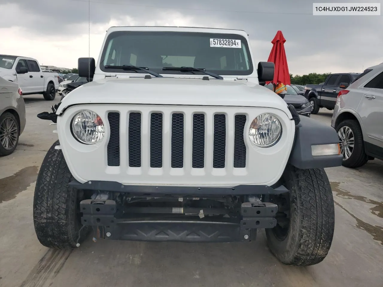 2018 Jeep Wrangler Unlimited Sport VIN: 1C4HJXDG1JW224523 Lot: 57832894