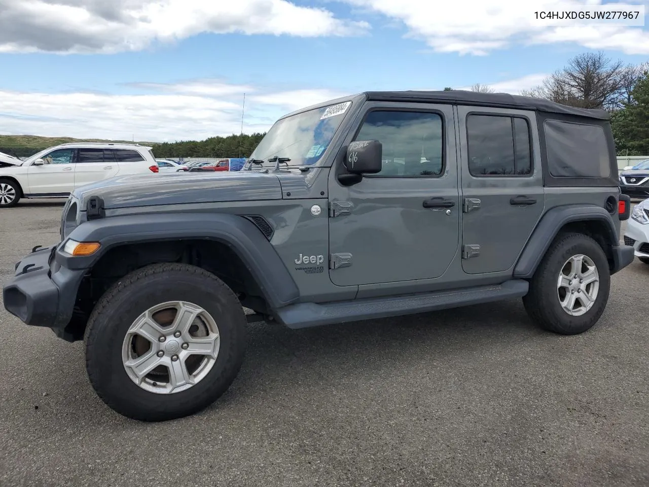 2018 Jeep Wrangler Unlimited Sport VIN: 1C4HJXDG5JW277967 Lot: 58495884