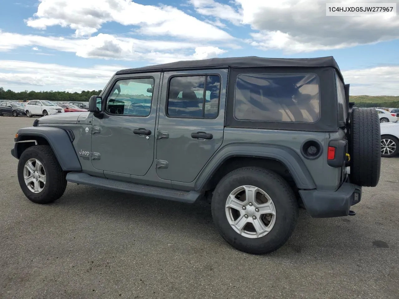 2018 Jeep Wrangler Unlimited Sport VIN: 1C4HJXDG5JW277967 Lot: 58495884