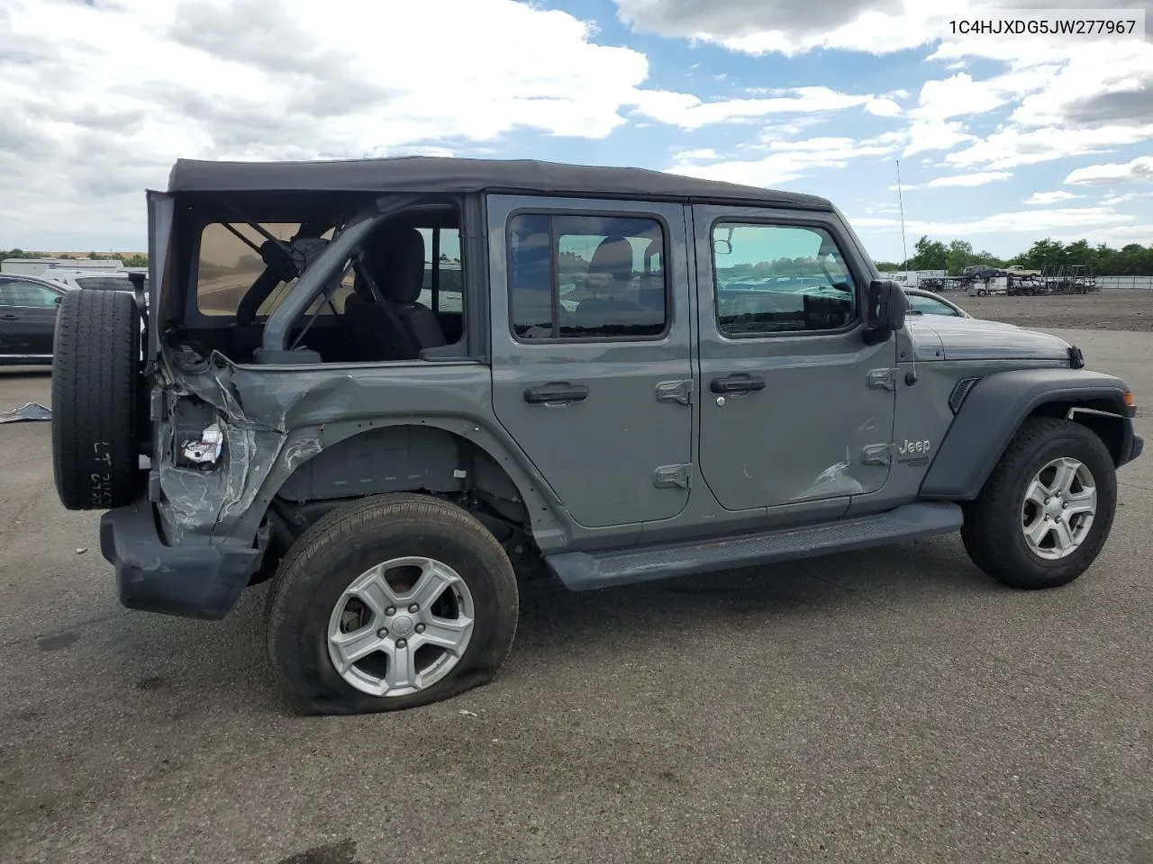 2018 Jeep Wrangler Unlimited Sport VIN: 1C4HJXDG5JW277967 Lot: 58495884