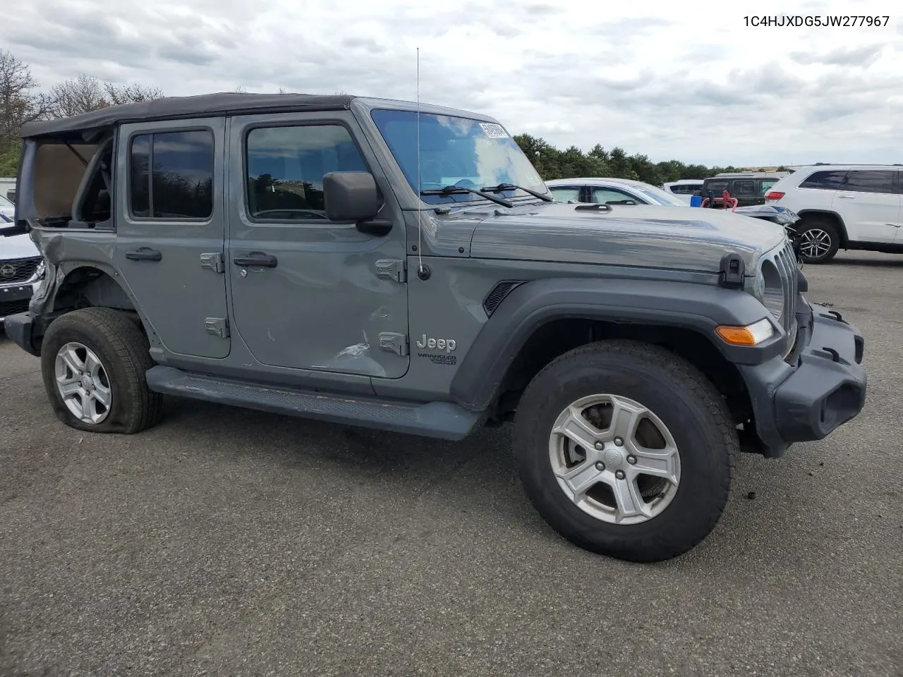 2018 Jeep Wrangler Unlimited Sport VIN: 1C4HJXDG5JW277967 Lot: 58495884