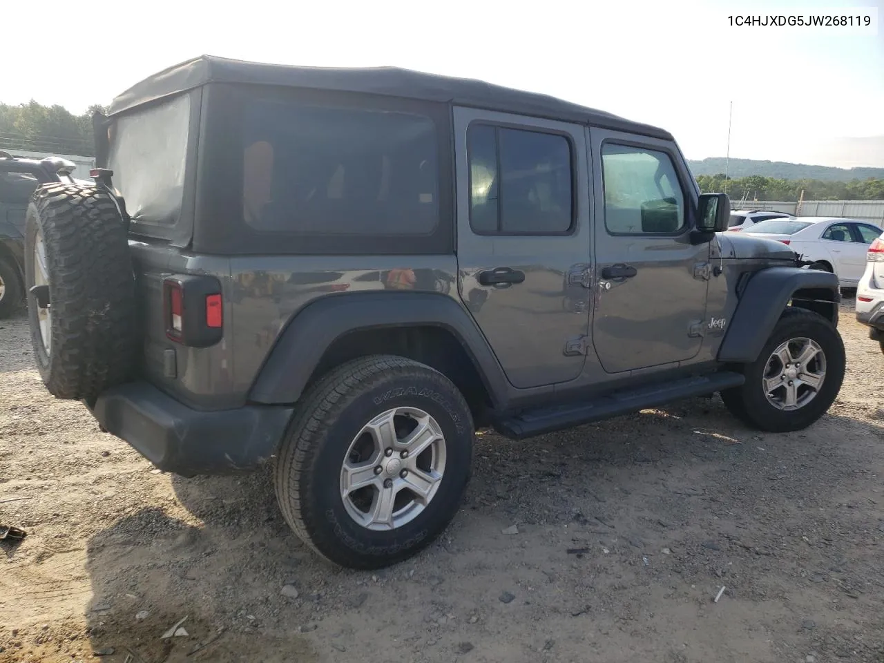 2018 Jeep Wrangler Unlimited Sport VIN: 1C4HJXDG5JW268119 Lot: 58689704