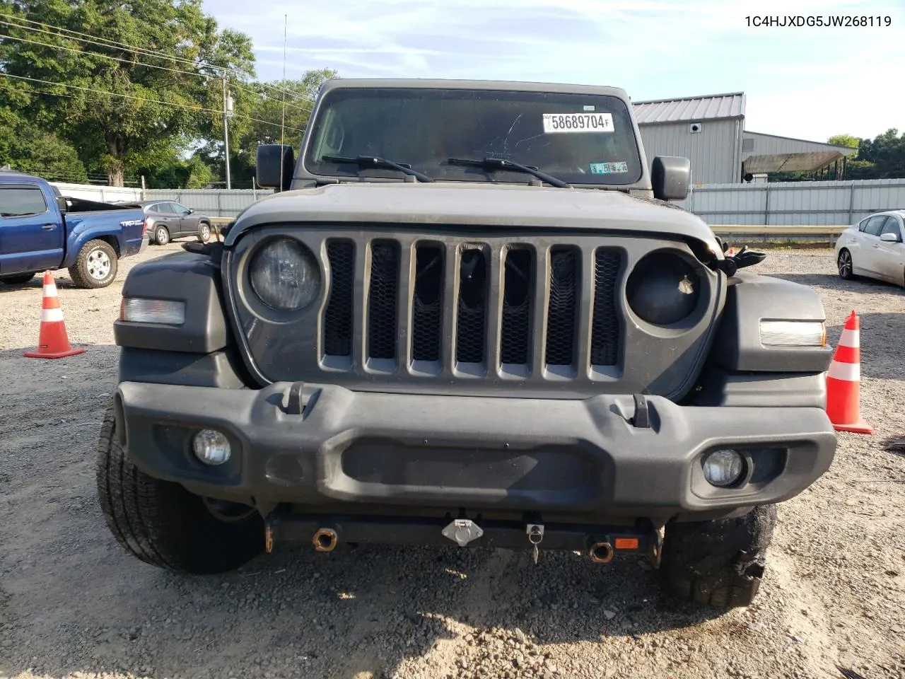 2018 Jeep Wrangler Unlimited Sport VIN: 1C4HJXDG5JW268119 Lot: 58689704