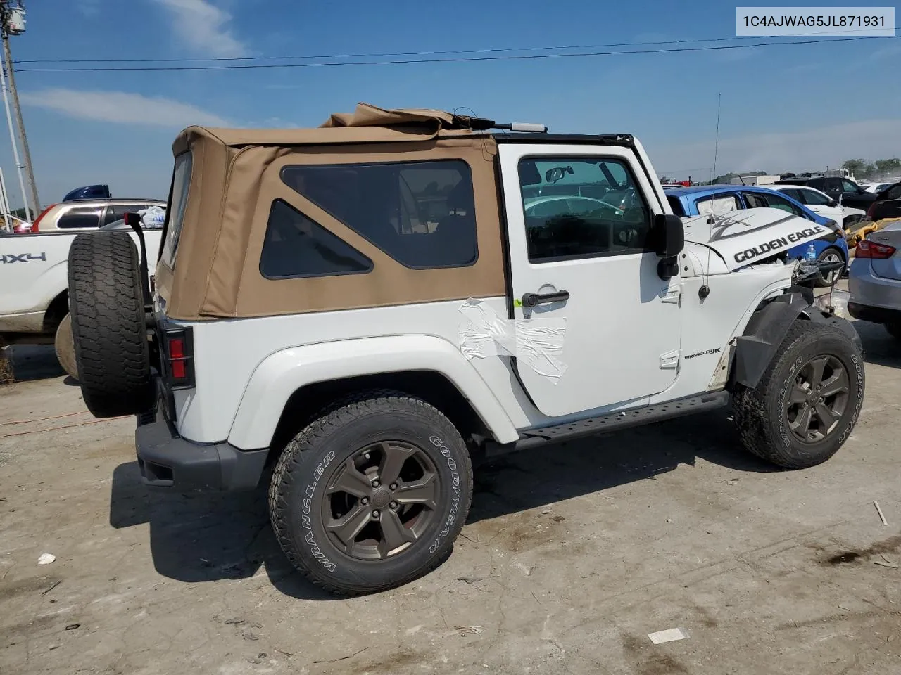 2018 Jeep Wrangler Sport VIN: 1C4AJWAG5JL871931 Lot: 58925824