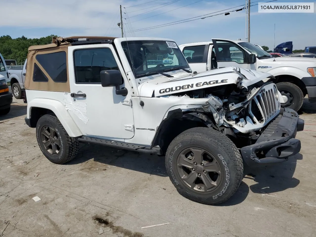 2018 Jeep Wrangler Sport VIN: 1C4AJWAG5JL871931 Lot: 58925824