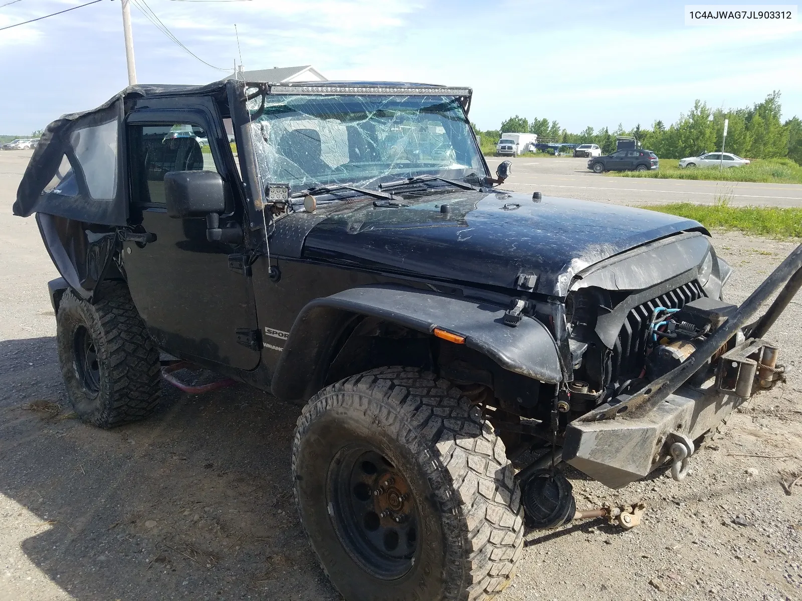 2018 Jeep Wrangler Sport VIN: 1C4AJWAG7JL903312 Lot: 59221814