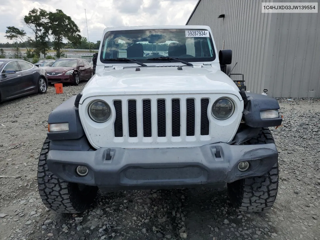 2018 Jeep Wrangler Unlimited Sport VIN: 1C4HJXDG3JW139554 Lot: 59287934