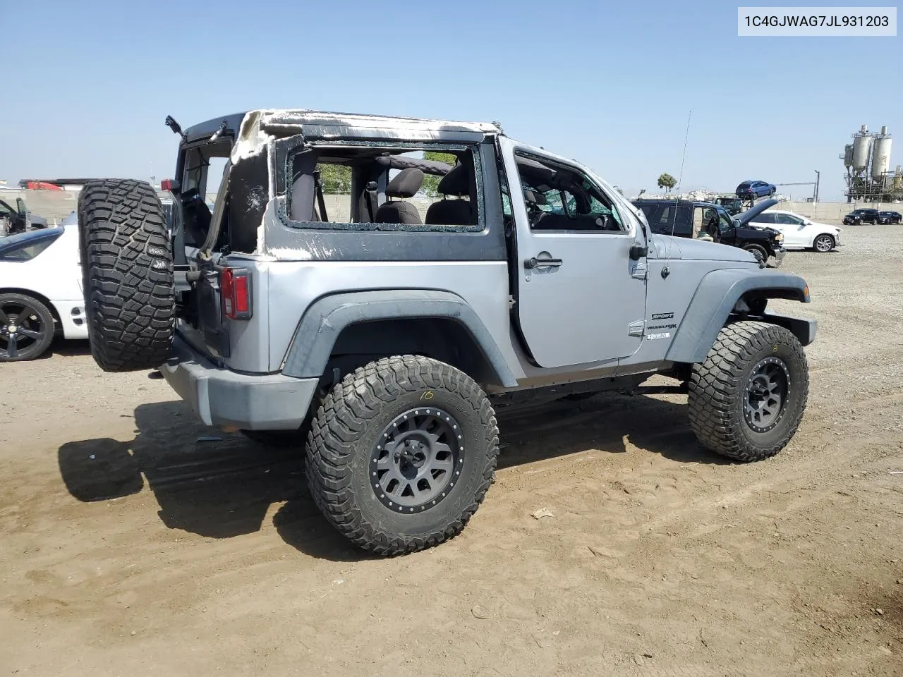 2018 Jeep Wrangler Sport VIN: 1C4GJWAG7JL931203 Lot: 59311684