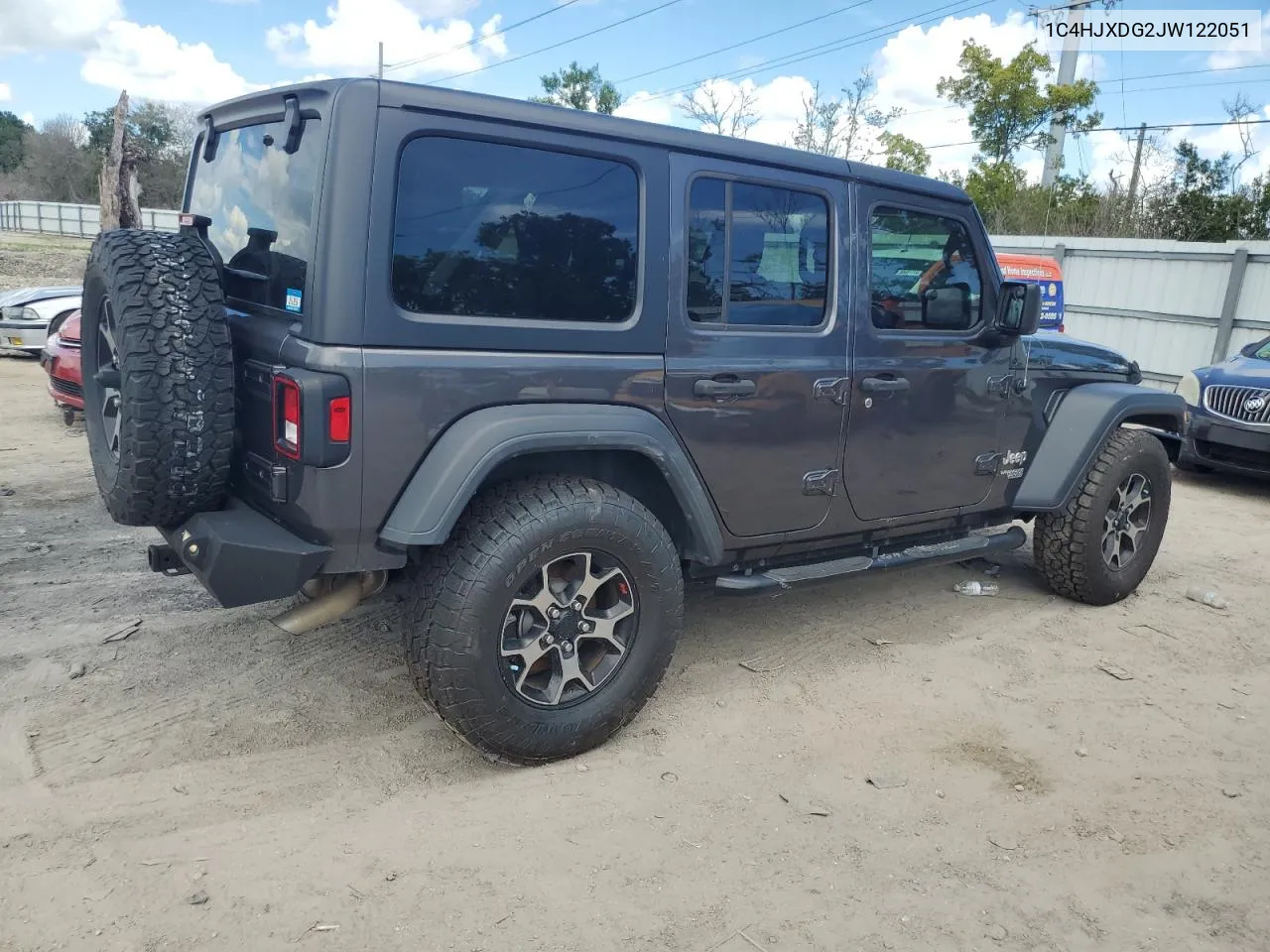 2018 Jeep Wrangler Unlimited Sport VIN: 1C4HJXDG2JW122051 Lot: 59397764