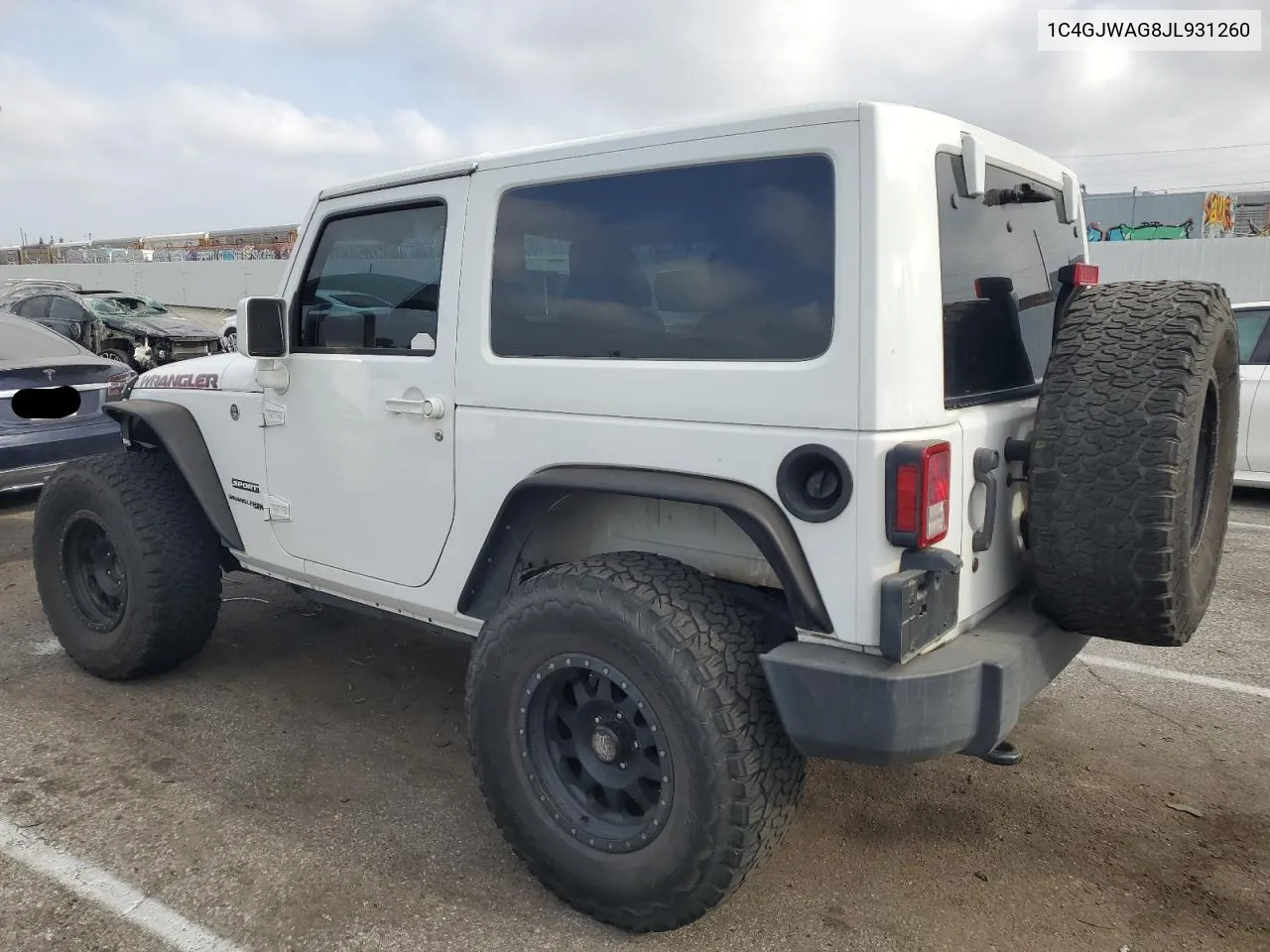 2018 Jeep Wrangler Sport VIN: 1C4GJWAG8JL931260 Lot: 59498334