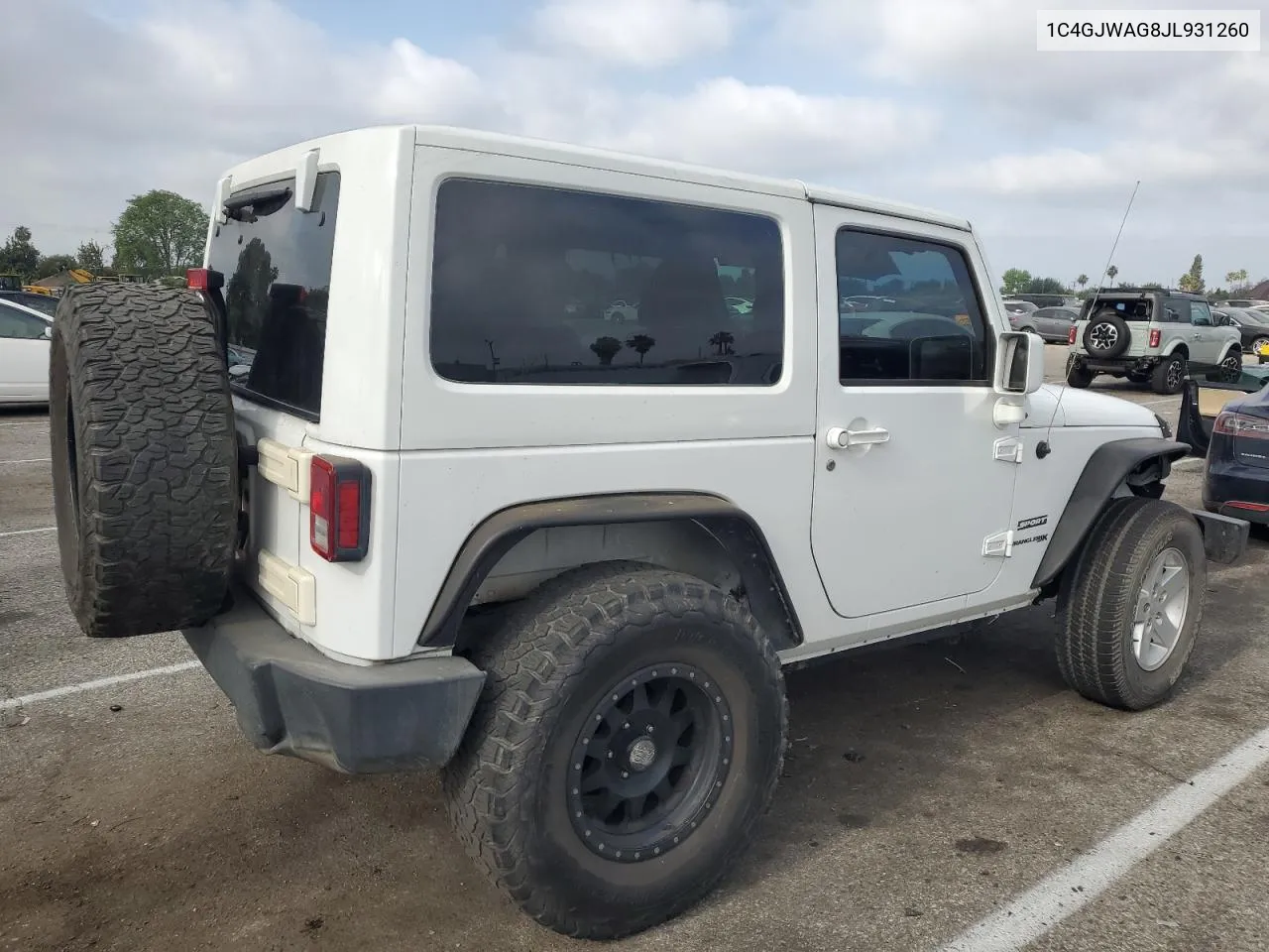 2018 Jeep Wrangler Sport VIN: 1C4GJWAG8JL931260 Lot: 59498334