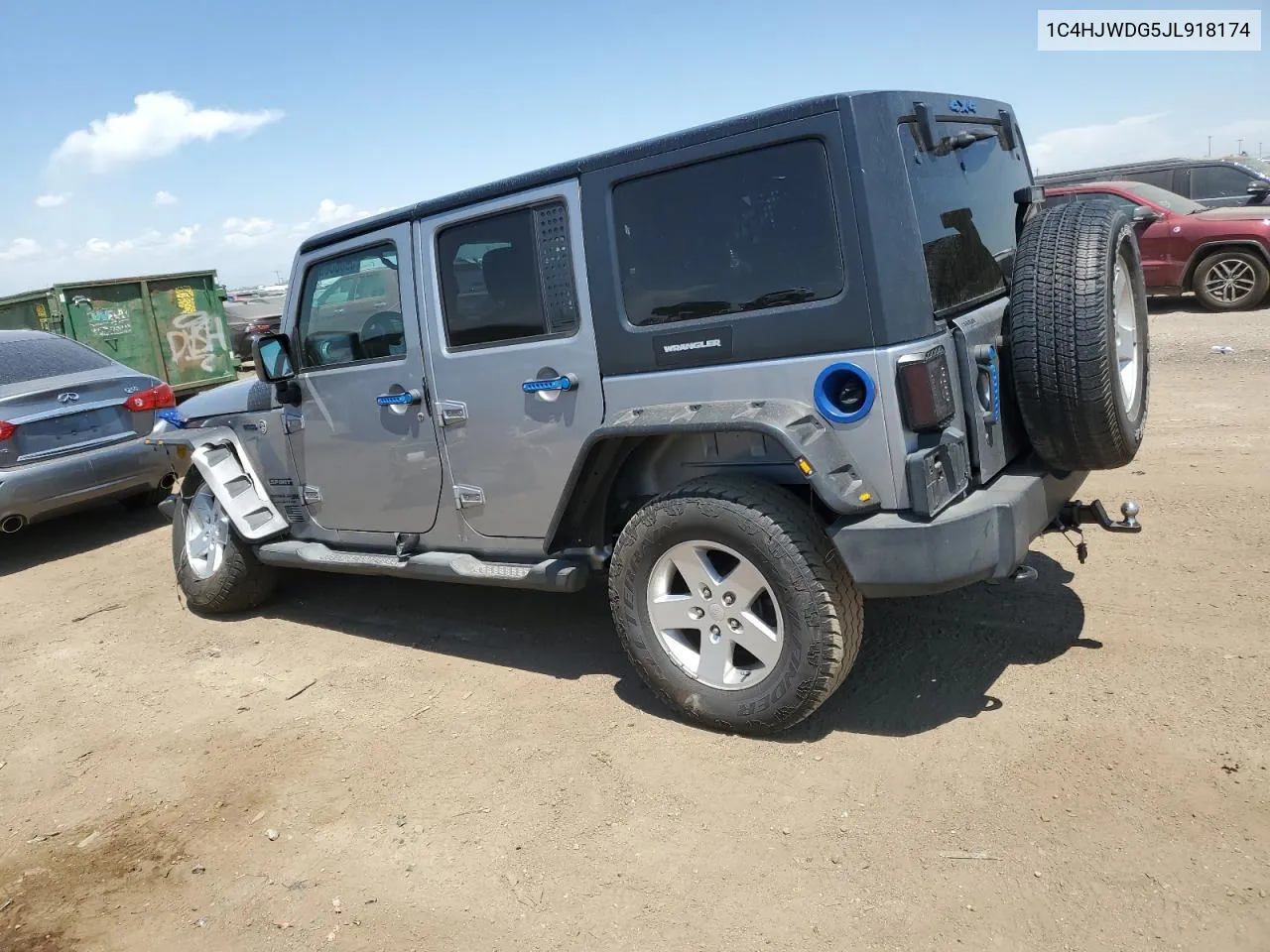 2018 Jeep Wrangler Unlimited Sport VIN: 1C4HJWDG5JL918174 Lot: 59680064