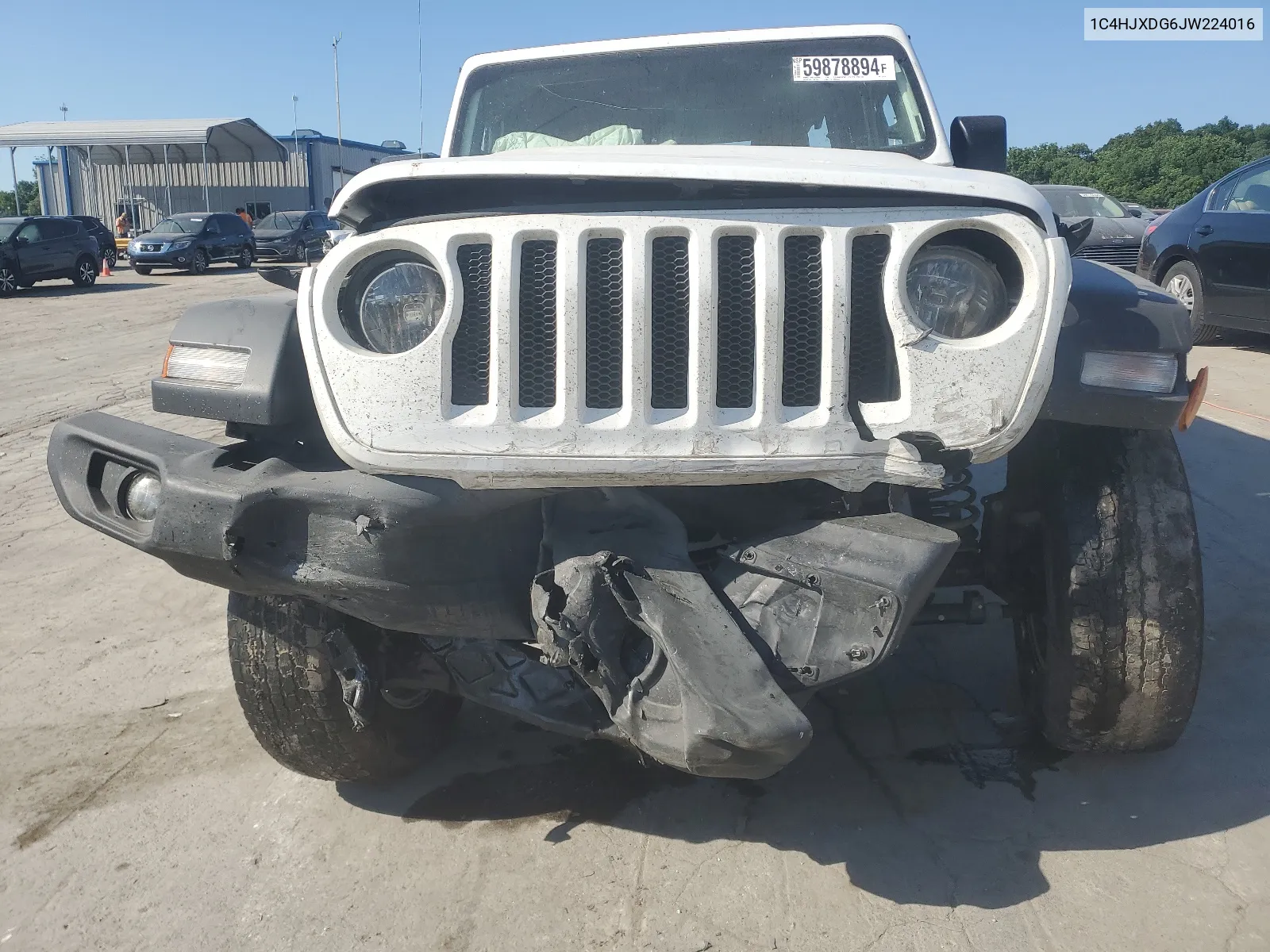 2018 Jeep Wrangler Unlimited Sport VIN: 1C4HJXDG6JW224016 Lot: 59878894