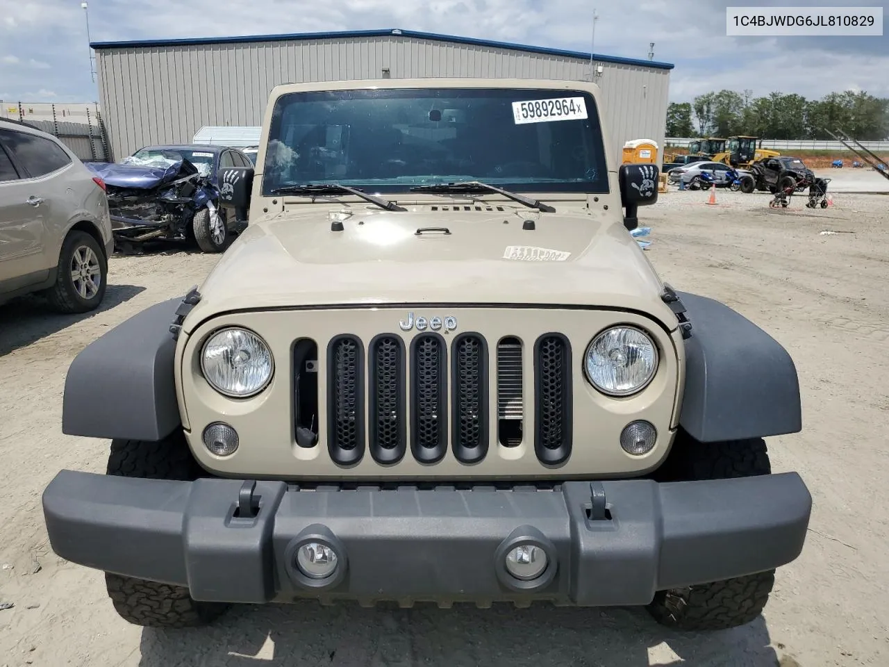 2018 Jeep Wrangler Unlimited Sport VIN: 1C4BJWDG6JL810829 Lot: 59892964