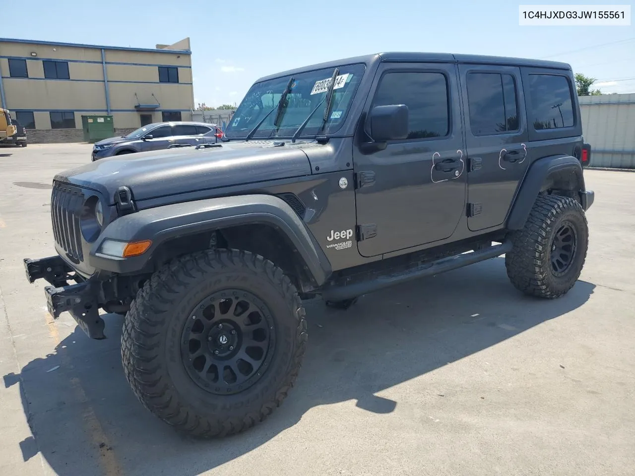 2018 Jeep Wrangler Unlimited Sport VIN: 1C4HJXDG3JW155561 Lot: 60036014