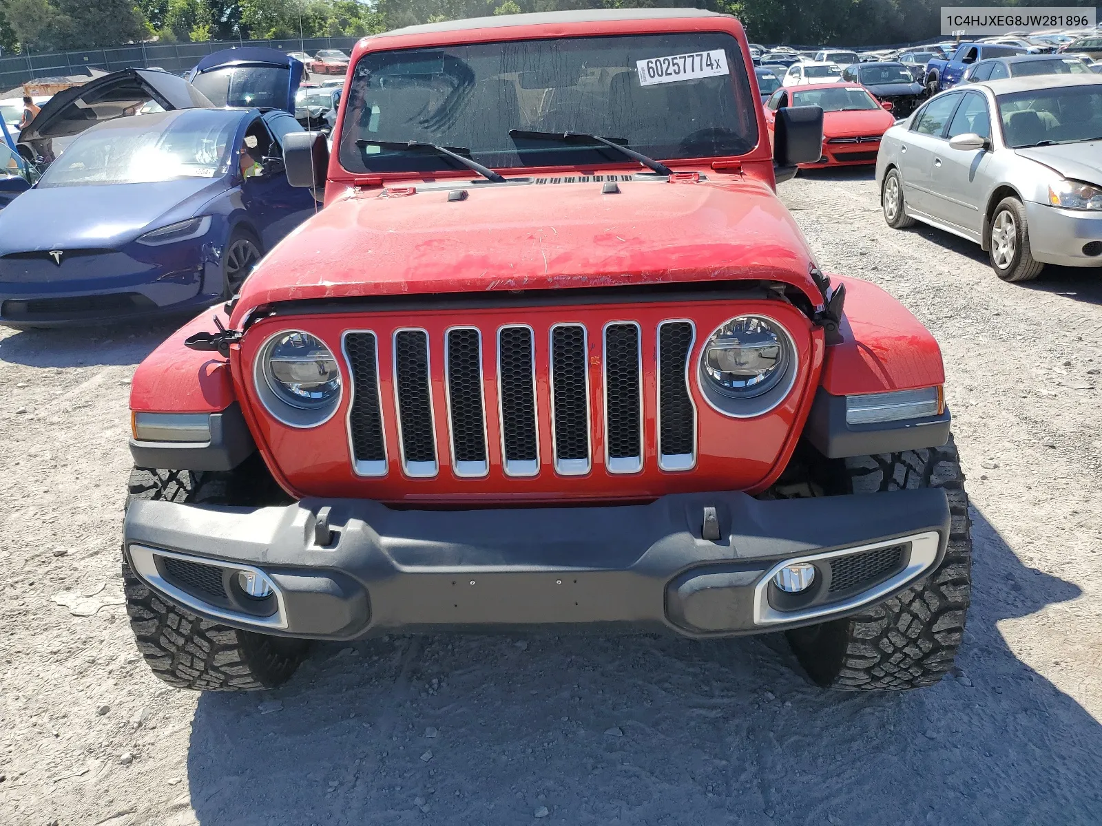 2018 Jeep Wrangler Unlimited Sahara VIN: 1C4HJXEG8JW281896 Lot: 60257774