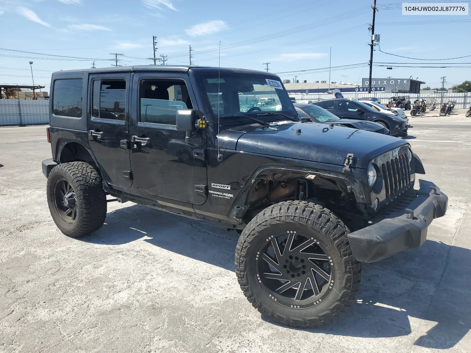 2018 Jeep Wrangler Unlimited Sport VIN: 1C4HJWDG2JL877776 Lot: 60302084