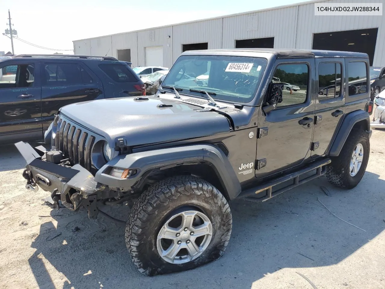 2018 Jeep Wrangler Unlimited Sport VIN: 1C4HJXDG2JW288344 Lot: 60456314