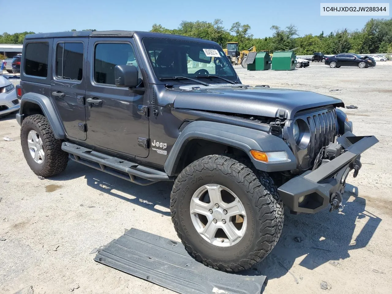 2018 Jeep Wrangler Unlimited Sport VIN: 1C4HJXDG2JW288344 Lot: 60456314