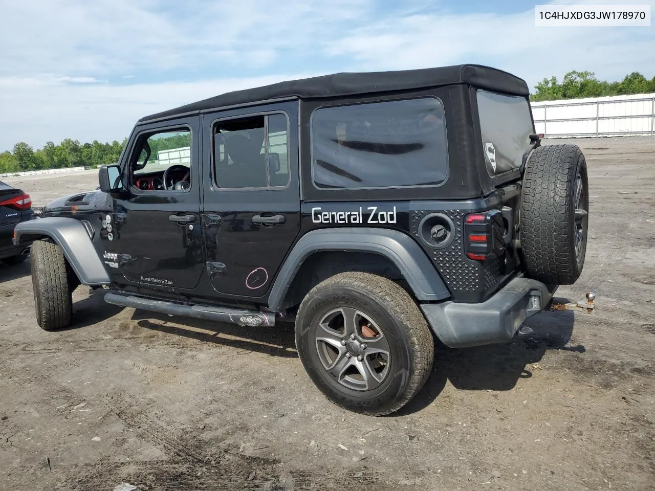 2018 Jeep Wrangler Unlimited Sport VIN: 1C4HJXDG3JW178970 Lot: 60488114