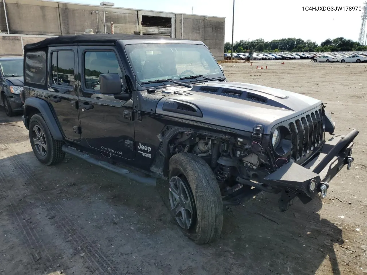 2018 Jeep Wrangler Unlimited Sport VIN: 1C4HJXDG3JW178970 Lot: 60488114