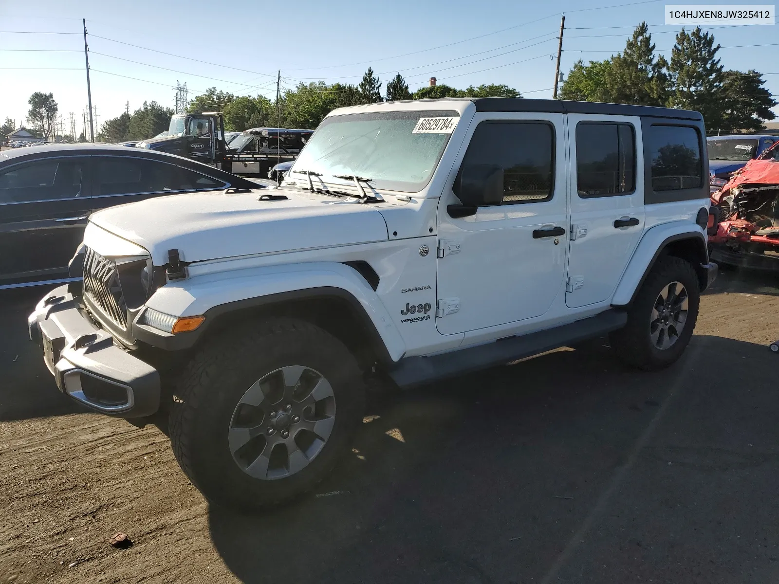 2018 Jeep Wrangler Unlimited Sahara VIN: 1C4HJXEN8JW325412 Lot: 60529784