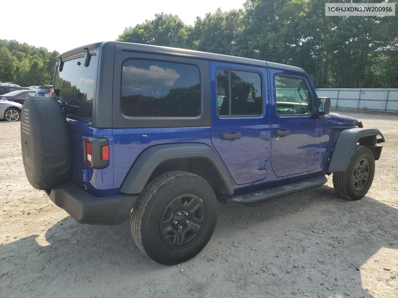 2018 Jeep Wrangler Unlimited Sport VIN: 1C4HJXDN2JW200956 Lot: 60555984