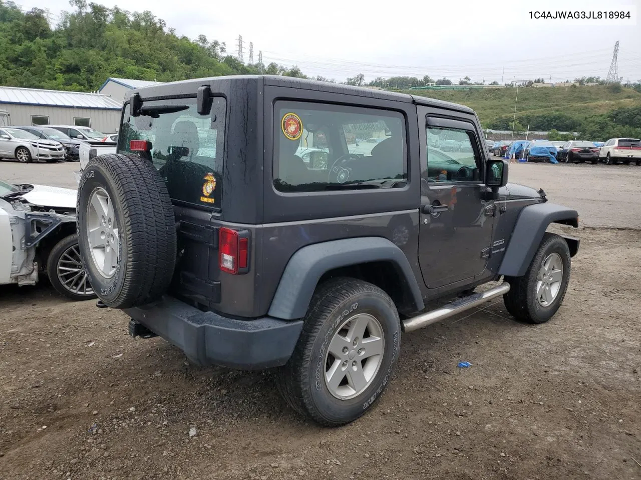 2018 Jeep Wrangler Sport VIN: 1C4AJWAG3JL818984 Lot: 60687574