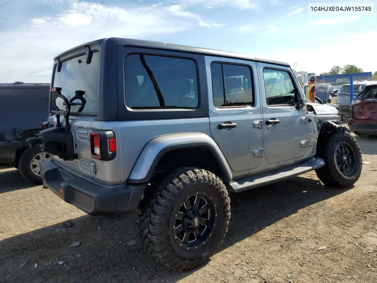 2018 Jeep Wrangler Unlimited Sahara VIN: 1C4HJXEG4JW155745 Lot: 60734184